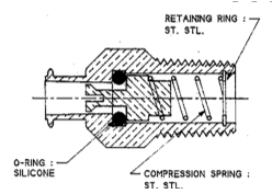 DV6010 Female Luer Pneumatic Disconnect Valve, 1/8 NPT