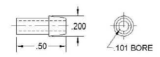 .200 tube barb detail