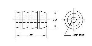 .343 tube barb detail