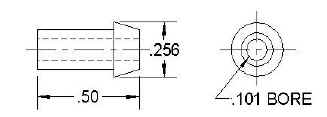 .256 tube barb detail